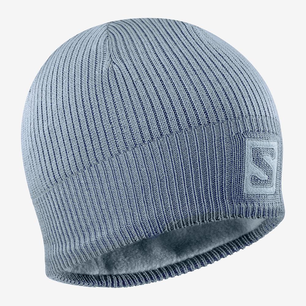 SALOMON LOGO Philippines - Men's Hats - Blue | 936450-QWA